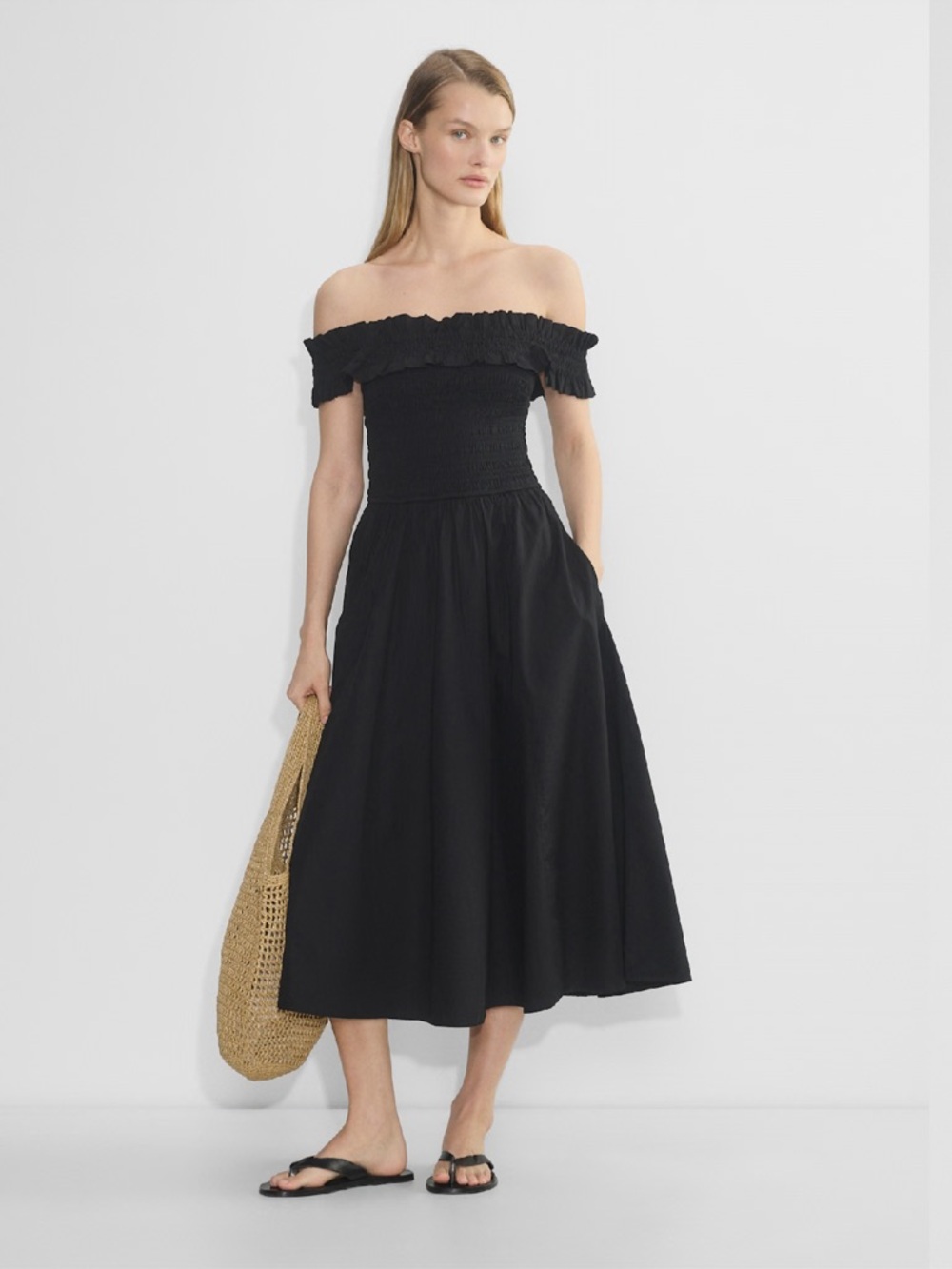 Aritzia Wilfred Becky Poplin Dress